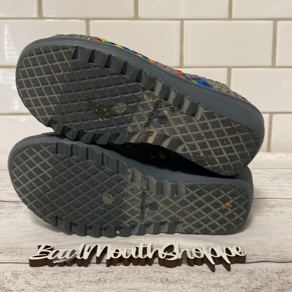 St. John's Bay Elastic Slip On Platform Mary Jane Shoes in Rainbow - Picture 9 of 10